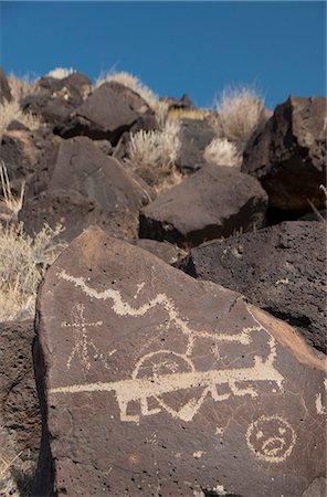 simsearch:841-06807195,k - Petroglyph National Monument, New Mexico, United States of America, North America Foto de stock - Direito Controlado, Número: 841-06806818