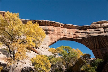 rock arch utah - Natural Bridges National Monument, Utah, United States of America, North America Stock Photo - Rights-Managed, Code: 841-06806837