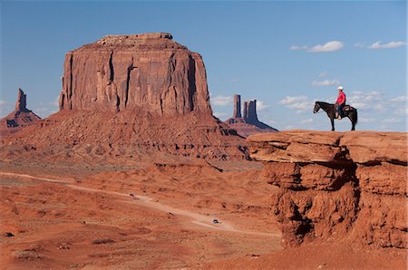 reserva indígena navajo - Monument Valley Navajo Tribal Park, Utah, United States of America, North America Foto de stock - Con derechos protegidos, Código: 841-06806858