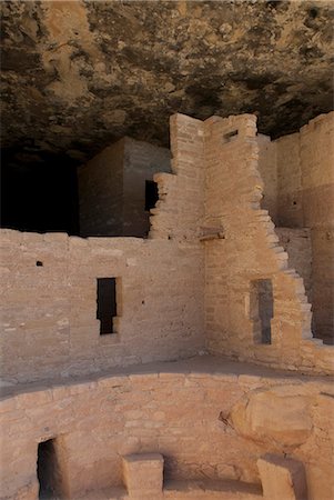 dry stone wall - Mesa Verde National Park, UNESCO World Heritage Site, Colorado, United States of America, North America Stock Photo - Rights-Managed, Code: 841-06806885