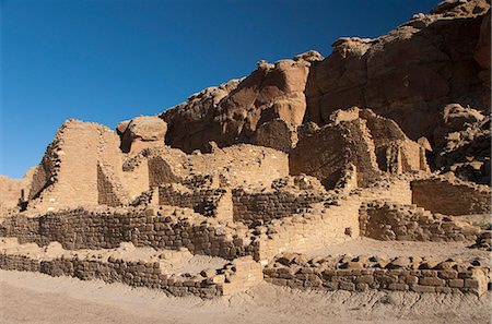 Chaco Culture National Historical Park, UNESCO World Heritage Site, New Mexico, United States of America, North America Foto de stock - Con derechos protegidos, Código: 841-06806880