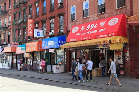 Street scene, Chinatown, Manhattan, New York  City, United States of America, North America Stock Photo - Rights-Managed, Code: 841-06806956