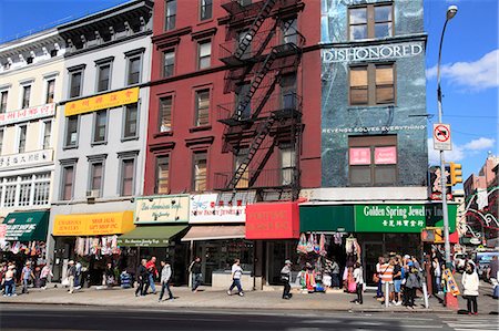 quartiere cinese - Canal Street, Chinatown, Manhattan, New York  City, United States of America, North America Fotografie stock - Rights-Managed, Codice: 841-06806957