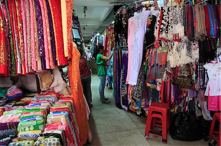 Textiles, Binh Tay Market, Cholon, Chinatown, Ho Chi Minh City (Saigon), Vietnam, Indochina, Southeast Asia, Asia Photographie de stock - Rights-Managed, Code: 841-06806994