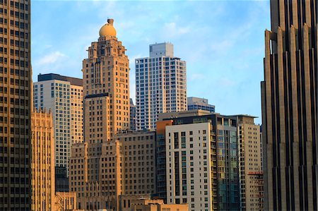 Skyscrapers, Chicago, Illinois, United States of America, North America Stock Photo - Rights-Managed, Code: 841-06807010