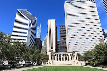 Millennium Monument, Millennium Park, Chicago, Illinois, United States of America, North America Stock Photo - Rights-Managed, Code: 841-06807022