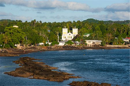 simsearch:841-06807110,k - Church in the tropical surroundings, Tutuila Island, American Samoa, South Pacific, Pacific Foto de stock - Con derechos protegidos, Código: 841-06807119