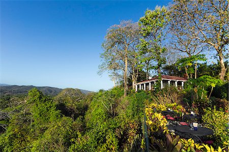 Beautifully situated Lagarto Lodge above the Nosara River mouth, Nosara, Nicoya Peninsula, Guanacaste Province, Costa Rica, Central America Stock Photo - Rights-Managed, Code: 841-06807482