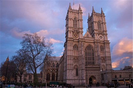 Westminster Abbey at sunset,UNESCO World Heritage Site, Westminster, London, England, United Kingdom, Europe Photographie de stock - Rights-Managed, Code: 841-06807531