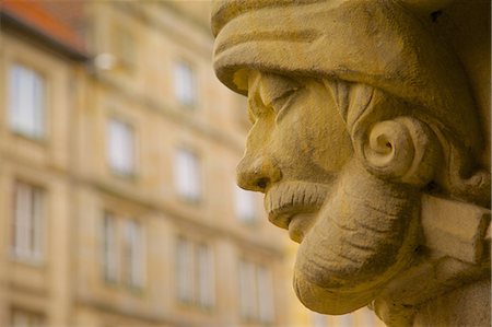 Stone carving on the Town Hall, Prinzipalmarkt, Munster, North Rhine-Westphalia, Germany, Europe Stock Photo - Rights-Managed, Code: 841-06807676