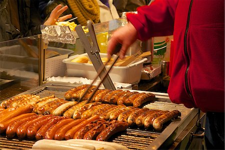 Hot dog stall, Christmas Market, Munster, North Rhine-Westphalia, Germany, Europe Stockbilder - Lizenzpflichtiges, Bildnummer: 841-06807677