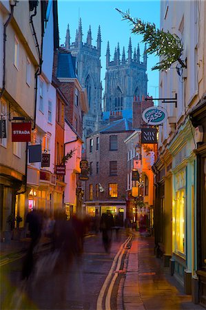 street daylight europe city stores - Colliergate and York Minster at Christmas, York, Yorkshire, England, United Kingdom, Europe Stock Photo - Rights-Managed, Code: 841-06807696