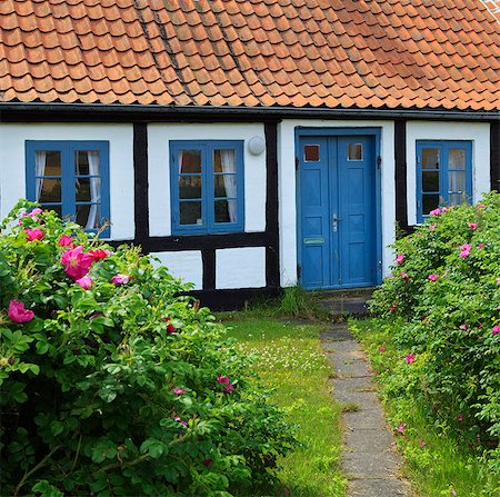danemark - Traditional half-timbered house, Gammel Skagen, Jutland, Denmark, Scandinavia, Europe Photographie de stock - Rights-Managed, Code: 841-06807755