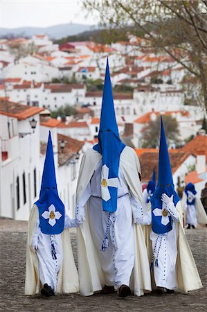 simsearch:841-06807735,k - Penitents during Semana Santa (Holy Week), Aracena, Huelva, Andalucia, Spain, Europe Stockbilder - Lizenzpflichtiges, Bildnummer: 841-06807751