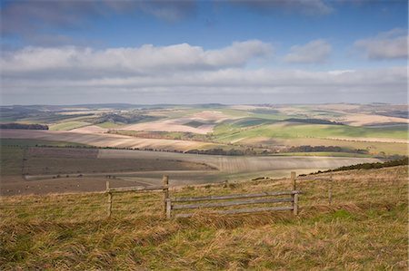 sussex - The rolling hills of the South Downs National Park near Brighton, Sussex, England, United Kingdom, Europe Foto de stock - Con derechos protegidos, Código: 841-06807791