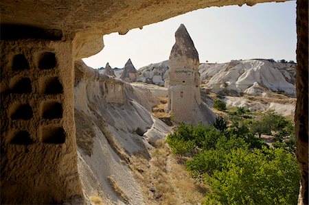 Fairy Chimneys rock formation landscape near Goreme, Cappadocia, Anatolia, Turkey, Asia Minor, Eurasia Foto de stock - Con derechos protegidos, Código: 841-06807948