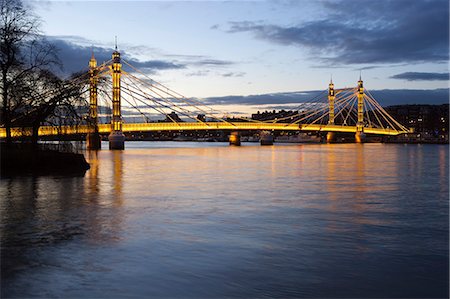 Albert Bridge over the River Thames, Chelsea, London, England, United Kingdom, Europe Stockbilder - Lizenzpflichtiges, Bildnummer: 841-07084116