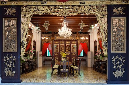 Penang Peranakan Mansion, recreation of a typical 19th century Baba home, Georgetown, Pulau Penang, Malaysia, Southeast Asia, Asia Foto de stock - Con derechos protegidos, Código: 841-07084131