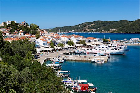 Harbour, Skiathos Town, Skiathos Island, Sporades Islands, Greek Islands, Greece, Europe Photographie de stock - Rights-Managed, Code: 841-07084140