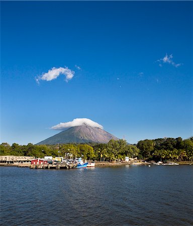 The small port of Moyogalpa on Ometepe Island in Lake Nicaragua, Nicaragua, Central America Stock Photo - Rights-Managed, Code: 841-07084158