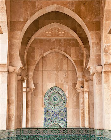 Interior of Hassan II Mosque, Casablanca, Morocco, Africa Stock Photo - Rights-Managed, Code: 841-07084175