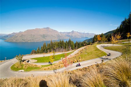 queenstown - Luge track above Queenstown, Otago, South Island, New Zealand, Pacific Photographie de stock - Rights-Managed, Code: 841-07080547