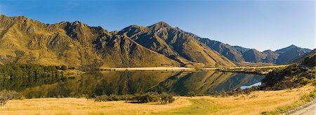 queenstown - Early morning reflections, Lake Moke, Queenstown, Otago, South Island, New Zealand, Pacific Photographie de stock - Rights-Managed, Code: 841-07080541