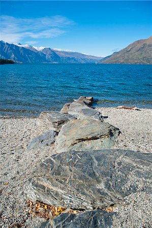 Lake Wakatipu at Queenstown, Otago, South Island, New Zealand, Pacific Stock Photo - Rights-Managed, Code: 841-07080543