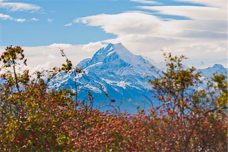 simsearch:841-07783069,k - Mount Cook summit, at 3754 metre the highest mountain in New Zealand, Aoraki Mount Cook National Park, UNESCO World Heritage Site, South Island, New Zealand, Pacific Stock Photo - Rights-Managed, Code: 841-07080573