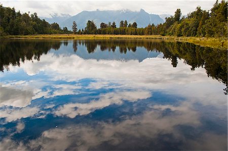 simsearch:841-03674178,k - Reflections at Lake Matheson, Westland National Park, UNESCO World Heritage Site, South Island, New Zealand, Pacific Stock Photo - Rights-Managed, Code: 841-07080594