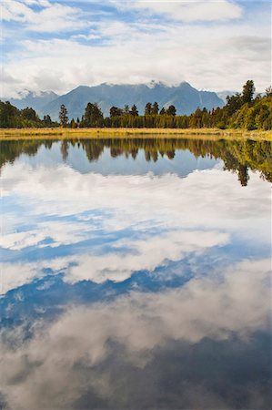 simsearch:841-09242273,k - Reflections at Lake Matheson, Westland National Park, UNESCO World Heritage Site, South Island, New Zealand, Pacific Foto de stock - Con derechos protegidos, Código: 841-07080593