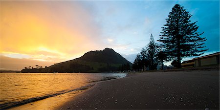 Mount Maunganui sunset, Tauranga, North Island, New Zealand, Pacific Stock Photo - Rights-Managed, Code: 841-07080659