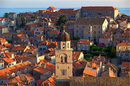 View over Old City with Franciscan Monastery, UNESCO World Heritage Site, Dubrovnik, Croatia, Europe Foto de stock - Con derechos protegidos, Código: 841-07080999