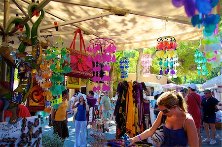 shopping spain images - Hippie Market, Punta Arabi, Ibiza, Balearic Islands, Spain, Europe Stock Photo - Rights-Managed, Code: 841-07081024