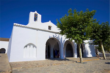 Church, Sant Carles De Peralta (San Carlos), Ibiza, Spain, Europe Foto de stock - Con derechos protegidos, Código: 841-07081020