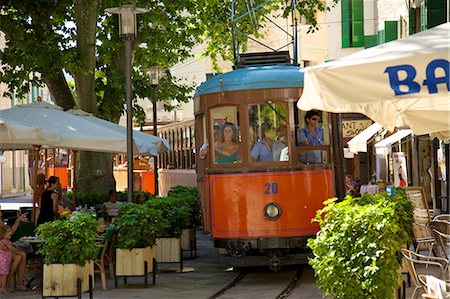 Tram, Soller, Mallorca, Spain, Europe Foto de stock - Con derechos protegidos, Código: 841-07081062