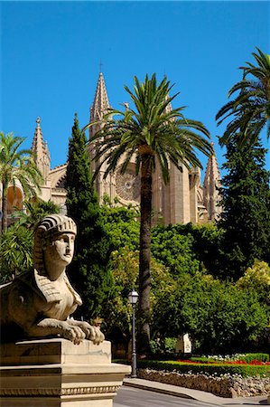 palma de mallorca cathedral - The Cathedral of Santa Maria of Palma, Palma, Mallorca, Spain, Europe Foto de stock - Con derechos protegidos, Código: 841-07081077