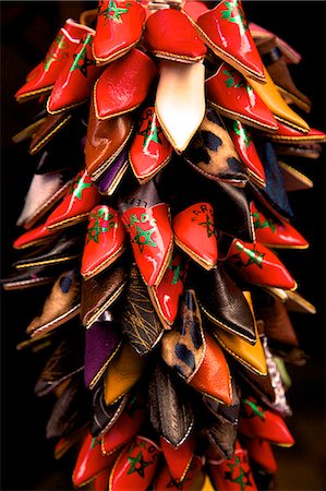 souvenirs marrakech - Moroccan shoes, Marrakech, Morocco, North Africa, Africa Foto de stock - Con derechos protegidos, Código: 841-07081117