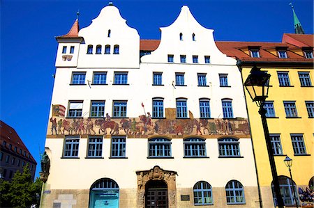 Historic building, Nuremberg, Bavaria, Germany, Europe Foto de stock - Con derechos protegidos, Código: 841-07081156