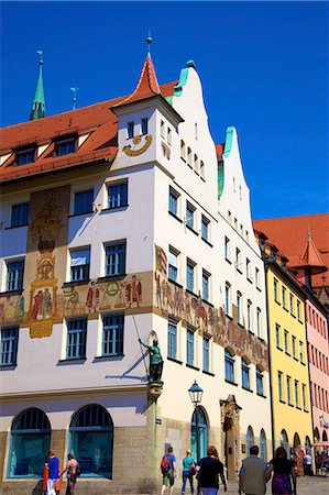 Historic building, Nuremberg, Bavaria, Germany, Europe Foto de stock - Con derechos protegidos, Código: 841-07081159