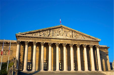 parliament building - National Assembly, Paris, France, Europe Photographie de stock - Rights-Managed, Code: 841-07081192