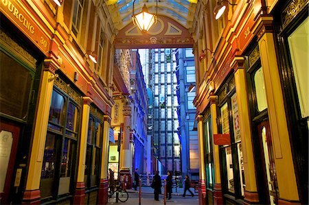 Leadenhall Market and Lloyds Building, London, United Kingdom, Europe Photographie de stock - Rights-Managed, Code: 841-07081310