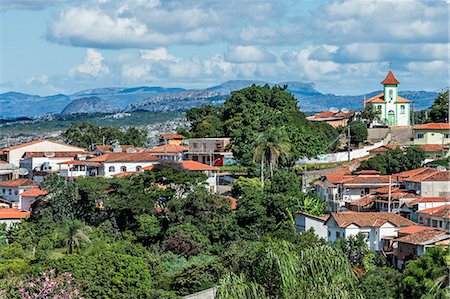 stéréotype - View over Diamantina and the Nossa Senhora da Consola Church, UNESCO World Heritage Site, Minas Gerais, Brazil, South America Photographie de stock - Rights-Managed, Code: 841-07081368