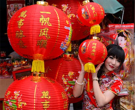 Girl in Chinese costume, Chinatown, Bangkok, Thailand, Southeast Asia, Asia Stock Photo - Rights-Managed, Code: 841-07081512