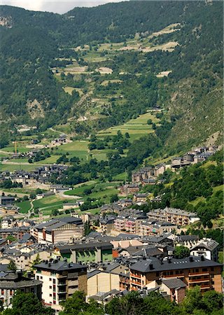 Andorra la Vella, capital city of Andorra state, Andorra, Pyrenees, Europe Stock Photo - Rights-Managed, Code: 841-07081559