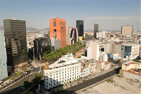 daytime - Paseo de la Reforma, Mexico City, Mexico, North America Stock Photo - Rights-Managed, Code: 841-07081586