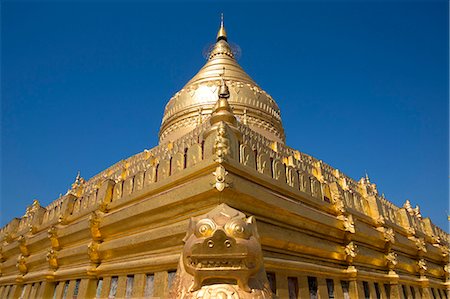 shwezigon pagoda - Shwezigon Paya, Nyaung U, Bagan, Myanmar (Burma), Asia Stock Photo - Rights-Managed, Code: 841-07081596