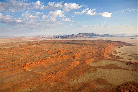 simsearch:878-07590773,k - Aerial view from hot air balloon over magnificent desert landscape of sand dunes, mountains and Fairy Circles, Namib Rand game reserve Namib Naukluft Park, Namibia, Africa Photographie de stock - Rights-Managed, Code: 841-07081744