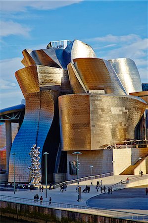 sky, city - Guggenheim Museum, Bilbao, Euskadi, Spain, Europe Stock Photo - Rights-Managed, Code: 841-07081921