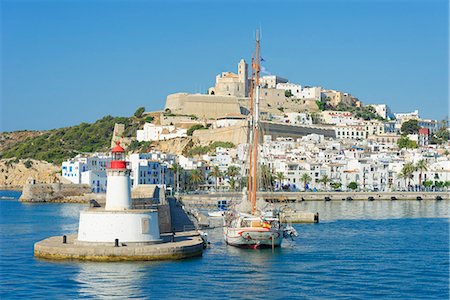 simsearch:841-07081147,k - Ibiza old town and harbor, Ibiza, Balearic Islands, Spain, Mediterranean, Europe Photographie de stock - Rights-Managed, Code: 841-07081976